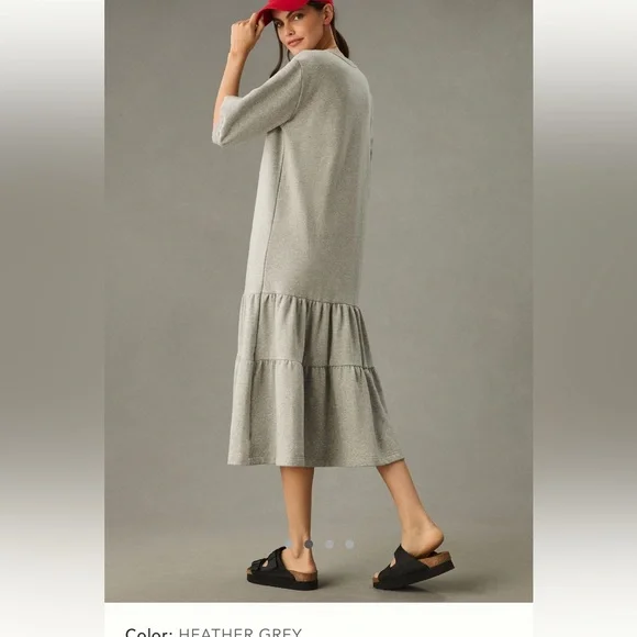 Anthropologie Daily Practice Tiered Lounge Dress - fits  L - Picture 2 of 16